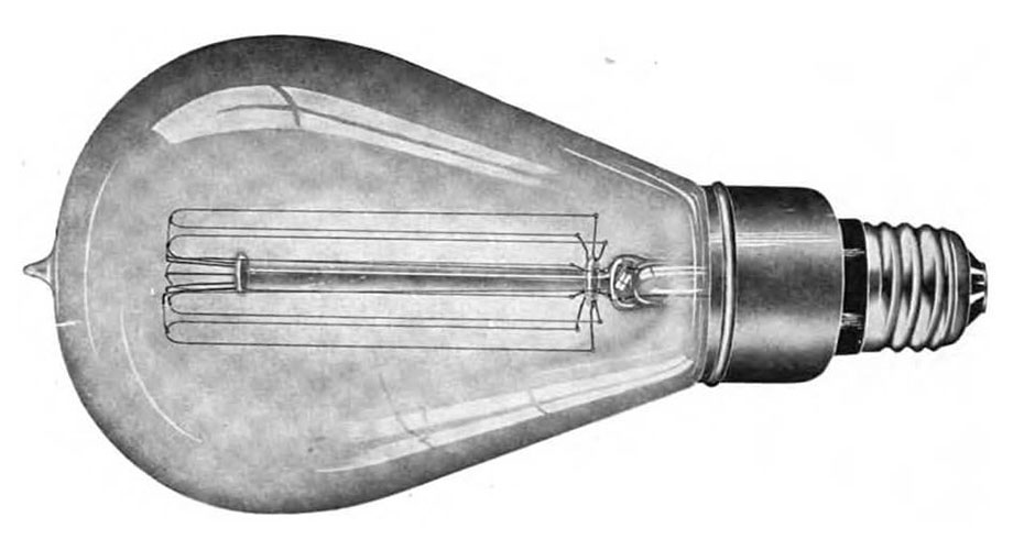 Tungsten Ampulu: Tungsten filaman akkor ampulden bir örnek. Yaklaşık 100 watt olan ampul; 120 V, ve neredeyse 80 mum gücünde ışık üretiyordu.